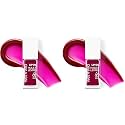 wet n wild Lip Oil - Lightweight, Non-Sticky, Hydrating &amp; Nourishing Formula with Marula &amp; Jojoba Oils, Vegan &amp; Cruelty-Free - Merlot Glass (Pack of 2)