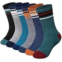 WEVIAS Kids Merino Wool Hiking Socks Boys Thermal Winter Cozy Boot Warm Cushion Socks 6 Pairs