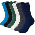 WEVIAS Kids Merino Wool Hiking Socks Boys Thermal Winter Cozy Boot Warm Cushion Socks 6 Pairs