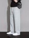 WEVOK WEAR Straight Fit Men Grey Trousers