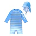 weVSwe Baby UPF 50+ Rash Guard &amp; Adjustable Sun Hat 0-3 Years