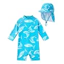 weVSwe Baby UPF 50+ Rash Guard &amp; Adjustable Sun Hat 0-3 Years
