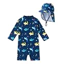 weVSwe Baby UPF 50+ Rash Guard &amp; Adjustable Sun Hat 0-3 Years