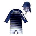weVSwe Baby UPF 50+ Rash Guard &amp; Adjustable Sun Hat 0-3 Years