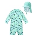 weVSwe Baby UPF 50+ Rash Guard &amp; Adjustable Sun Hat 0-3 Years