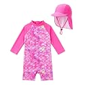 weVSwe Baby UPF 50+ Rash Guard &amp; Adjustable Sun Hat 0-3 Years
