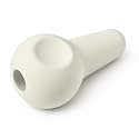 Weysat 1 Pcs Pottery Kiln Plug Peephole Plug for Kilns, 3-1/2" Long, Tapers from 1-1/4" to 3/4", Reliable Stone Pottery Tools and Accessories, Not Pure White (Round)