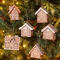 Weysat 6 Pcs Christmas Gingerbread House Ornament, Vintage