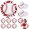 Weysat 6 Sets Baseball Tied Pillow Craft Kit DIY Orange Red White Baseball Shaped Pillow Craft Gifts with PP Cotton for Sports Theme Party Game Day Room Decor VBS School Favors Classroom Giveaways