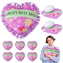Weysat 6 Sets Christmas Heart Tied Pillow Craft Kit DIY Gifts