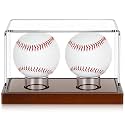 Weysat Baseball Display Case 2 in 1 Clear Cube Baseball Holder