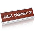Weysat Funny Desk Sign for Office - Chaos Coordinator - Funny Office Decor