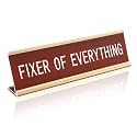 Weysat Funny Desk Sign for Office - Fixer of Everything Funny Office Signs