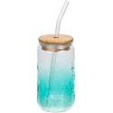WEZOSHINET 1 Pcs Glass Cups with Bamboo