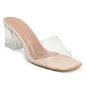 WFS Womens Transparent Strap 2.5 Inch Block
