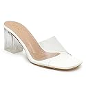 WFS Womens Transparent Strap 2.5 Inch Block
