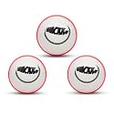 WHACKK I10 T-20 Wind Ball 72MM 120GMS Multicolor | Synthetic Practice Cricket Balls | Swing Balls for Match, Training, Indoor, Outdoor & Street Cricket (White, Set of 3)