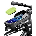 Whale Fall Waterproof Bike Frame Bag Bike Phone Bag Bicycle Cell Phone Holder for GPS - Bicycle Bag Frame Hard Eva Navi Pressure-Resistant Handlebar Bag TPU Touch-Screen (1)