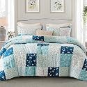 Whale Flotilla Coverless Double Duvet Set 7.5 Tog 3 Pieces Patchwork Floral