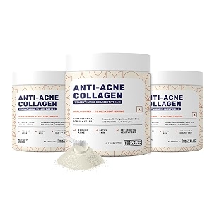what39s up wellness anti-acne collagencertified marine titagen collagen with mangosteen amp biotinreduces adult acnefor men amp womenunflavouredpack of 3powder3 count25 servings