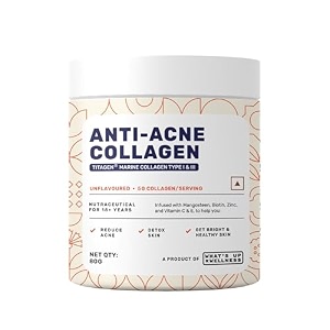 what39s up wellness anti-acne collagencertified marine titagen collagen with mangosteen amp biotinreduces adult acnefor men amp womenunflavoured10 days serving powder 1 count 25 servings