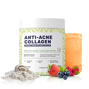 what39s up wellness anti-acne collagencertified marine titagen collagen with mangosteen amp biotinreduces adult acnefor men amp womenmixed fruit powder 1 count 25 servings