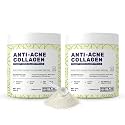 What's Up Wellness Anti-Acne Collagen | Certified Marine Titagen Collagen with Mangosteen &amp; Biotin| Reduces Adult Acne| For Men &amp; Women | Mixed Fruit | Pack of 2, powder, 2 count, 25 Servings