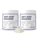 What's Up Wellness Anti-Acne Collagen|Certified Marine Titagen Collagen With Mangosteen &amp; Biotin| Reduces Adult Acne| For Men &amp; Women|Black Currant|Pack Of 2,Powder,2 Count,25 Servings