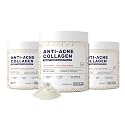 What's Up Wellness Anti-Acne Collagen|Certified Marine Titagen Collagen With Mangosteen &amp; Biotin|Reduces Adult Acne|For Men &amp; Women|Unflavoured|Pack Of 3,Powder,3 Count,25 Servings