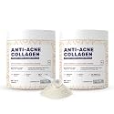 What's Up Wellness Anti-Acne Collagen|Certified Marine Titagen Collagen With Mangosteen &amp; Biotin|Reduces Adult Acne|For Men &amp; Women|Unflavoured|Pack Of 2,Powder,2 Count,25 Servings