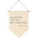 Whatever You are, Be A Good One - Wall Decor for Baby Boys Girls Kids - Canvas Hanging Pennant Banner Gift for Nursery, Classroom, Baby Room, Playroom, Homeschool, Reading Room, Bedroom