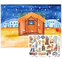 WhatSign Nativity Sticker Advent Calendar for Kids Christmas Religious Gift