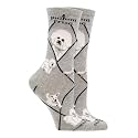 WHD Bichon Frise Crew Socks for Women & Men | Gift for Dog Lovers, Cute Pet Socks
