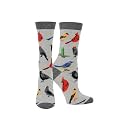 WHD Bird Lover Crew Socks for Women &amp; Men | Cute Fun Birdwatcher Gift | Novelty Song Bird Fan