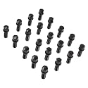 Wheel Accessories Parts 20 Pcs M12 x 1.5 12 x 1.5 Thread Acorn Seat Lug Bolt Black Finish 28mm Shank Length 17mm Hex fits BMW 1 3 5 7 Series Alpina B7 and M5 (Older Models)