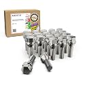 Wheel Accessories Parts 20 Pcs M12 x 1.5 12 x 1.5 Thread Acorn Seat Lug Bolt Chrome Finish 30mm Shank Length 17mm Hex fits BMW 1 3 5 7 Series Alpina B7 and M5 (Older Models)