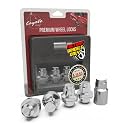 Wheel Accessories Parts 4 Locks + Key M12x1.25 12x1.25 Thread OEM Style Wheel Locks 1.5" Long Chrome 13/16" 21mm Hex Fits Nissan Pathfinder Maxima Murano