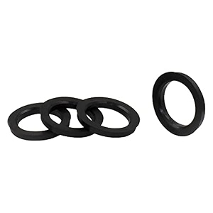 wheel accessories parts set of 4 hub centric ring 78mm od to 7256mm hub id black polycarbonate wheel hub ring 4 pack 78 mm od to 7256 mm id wheel centerbore black polycarbonate