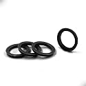 Wheel Accessories Parts Set of 4 Hub Centric Ring 74 mm OD to 57.1mm Hub ID, Black Polycarbonate (Wheel Hub Ring, 4 Pack, 74 mm OD to 57.10 mm ID Wheel Centerbore, Black Polycarbonate)
