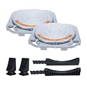 Wheel Alignment 360° Rotating 4 Ton Capacity, Pair of Turntable Front End Turn Plate Table for Car Truck