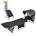 Wheel-To-Go Oversized Tanning Chair with Face Hole &amp; Wheels | Portable Heavy Duty Folding Lounge Chair | Outside Sunbathing Reading Relaxing Beach Poolside Lawn | XL Wide | 330 LBS (Patent Design)