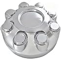 Wheel Hub Center Cap Chrome Compatible with Dodge Ram 2500 3500 2003-2013 Replace 52121450AA 52121450AD