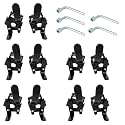 Wheelchair brakes, Universal Brake, Replacement Parts, One-Handed Operation, Suitable For Most Manual Wheelchairs (5 Pair, Black)