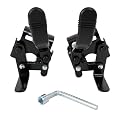 Wheelchair brakes, Universal Brake, Replacement Parts, One-Handed Operation, Suitable For Most Manual Wheelchairs (1 Pair, Black)