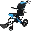 Wheelchair for Kids & Children,Pediatric Wheelchair,Transport Wheel Chair Lightweight Foldable with Removable Cushion,Ergonimic Travel Wheel Chair with Telescopic Handle,Blue.S