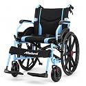 Wheelchairs for Adults, 22 Inch Wide Seat Bariatric Wheelchair, 400 lbs Capacity Heavy Duty Foldable Manual Wheelchair, Self-Propelled with Hand Brakes