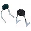 Bike Enfield Back Rest Harley Style Seat Chrome Bar for Bullet Bikes - Classic, Standard, Electra, twinspark - 350-500