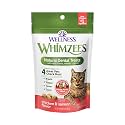 Whimzees Wellness Cat Dental Treats, Freshens Breath, Chicken and Salmon Flavor, Bag 2 Ounce (Pack of 12)