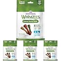 Whimzees Wellness Daily Brushzees Natural Dog Dental Treat, VOHC Accepted Chews, Freshens Breath, Small Size, 7.4 oz Bag, 14 Count (Pack of 4)