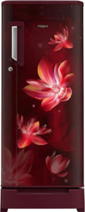 whirlpool 190 l direct cool single door 3 star refrigerator wine flower rain 215 impc roy 3s wine flower rain